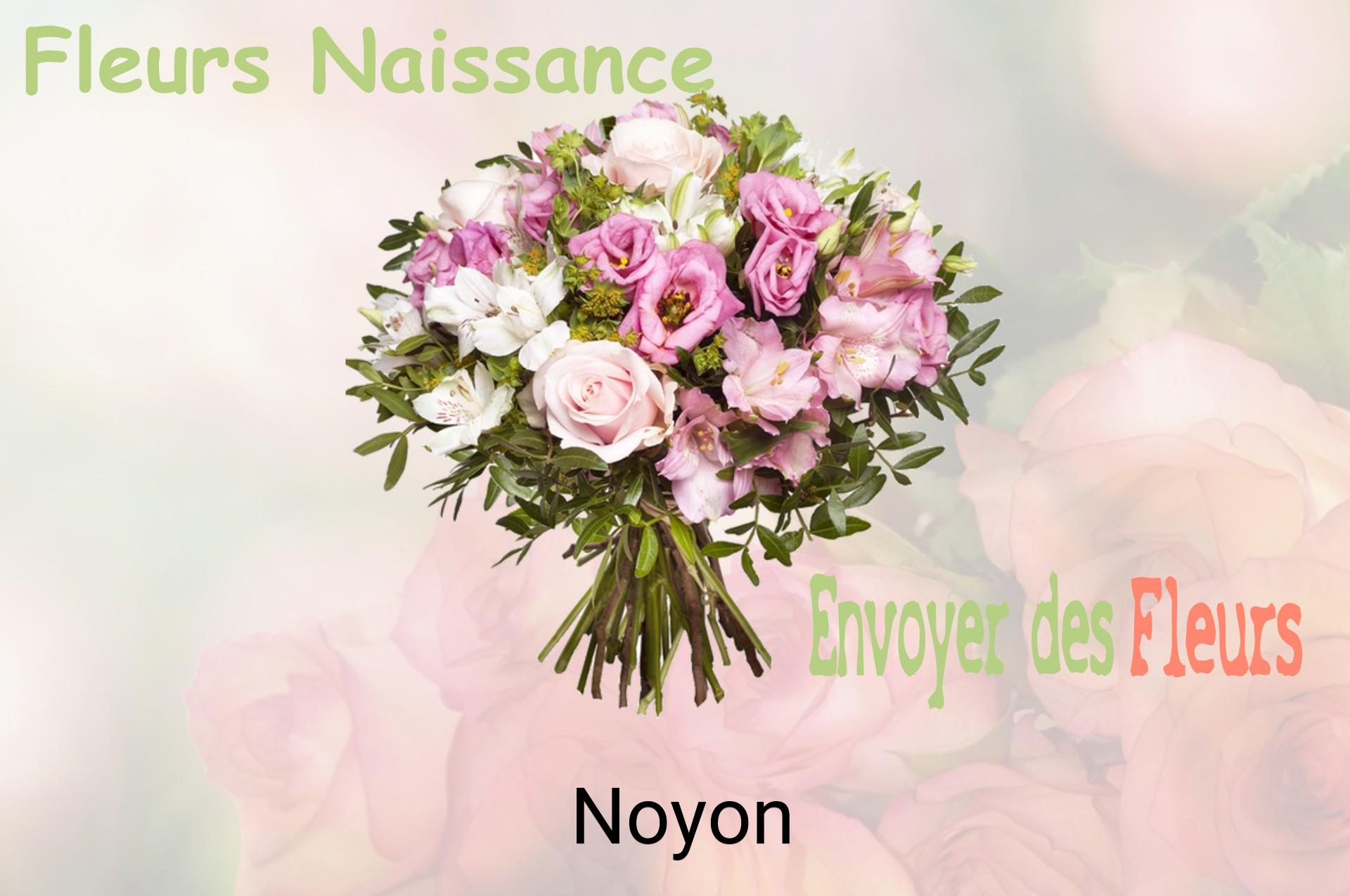 Bouquet de fleurs de naissance livré à Noyon