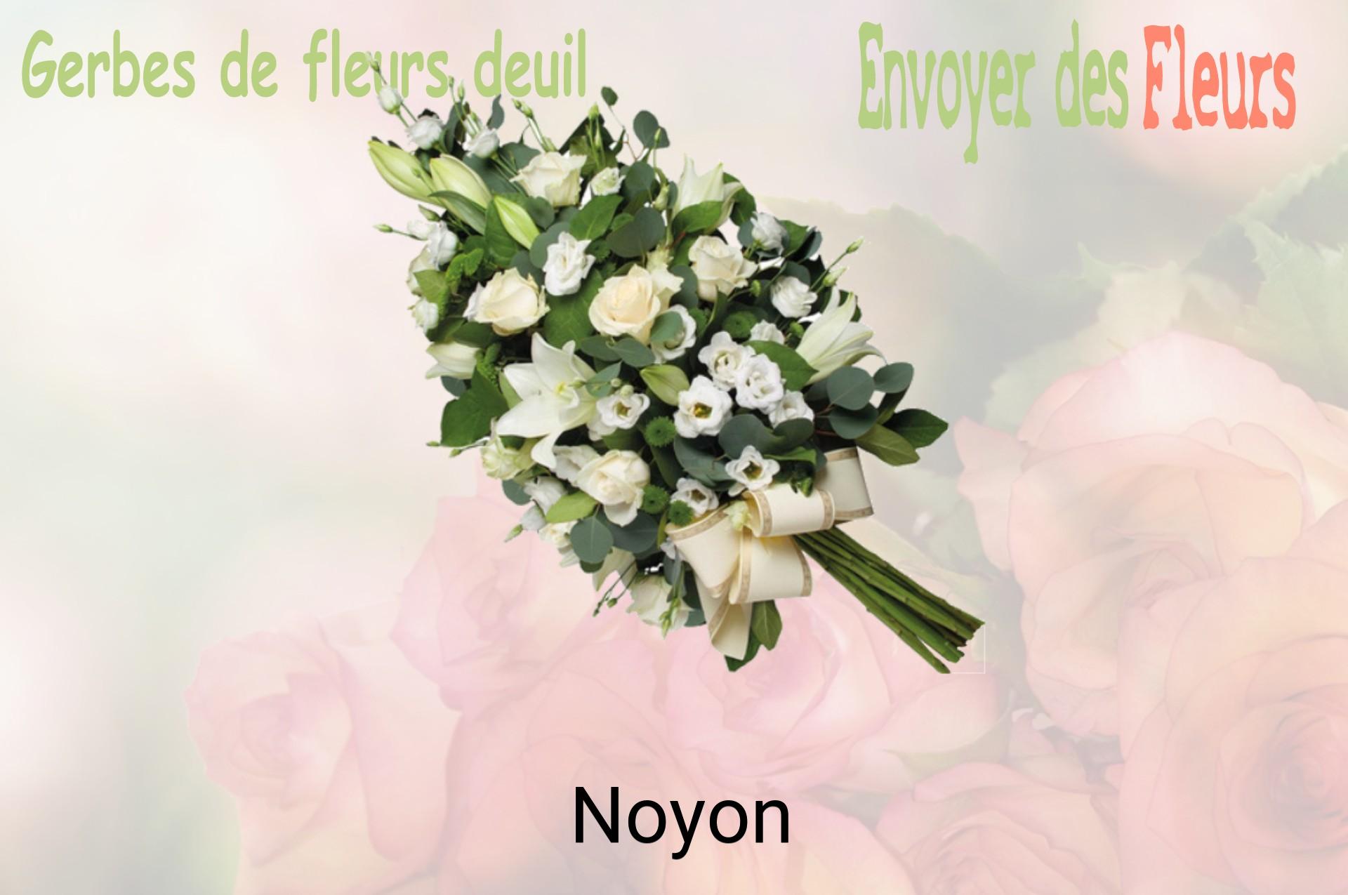 Gerbe de fleurs de deuil livrée à Noyon